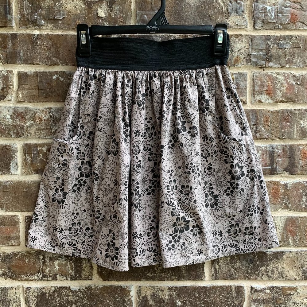 Aviva Women's Flared Mini Skirt Flex Waistband